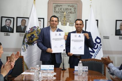 Firman acuerdo de colaboración la Universidad Virtual del Estado de Guanajuato y el Municipio de San Luis de la Paz